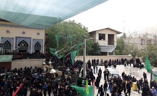 عزاداری امام حسین (ع) در حسینیه جامع منشاد