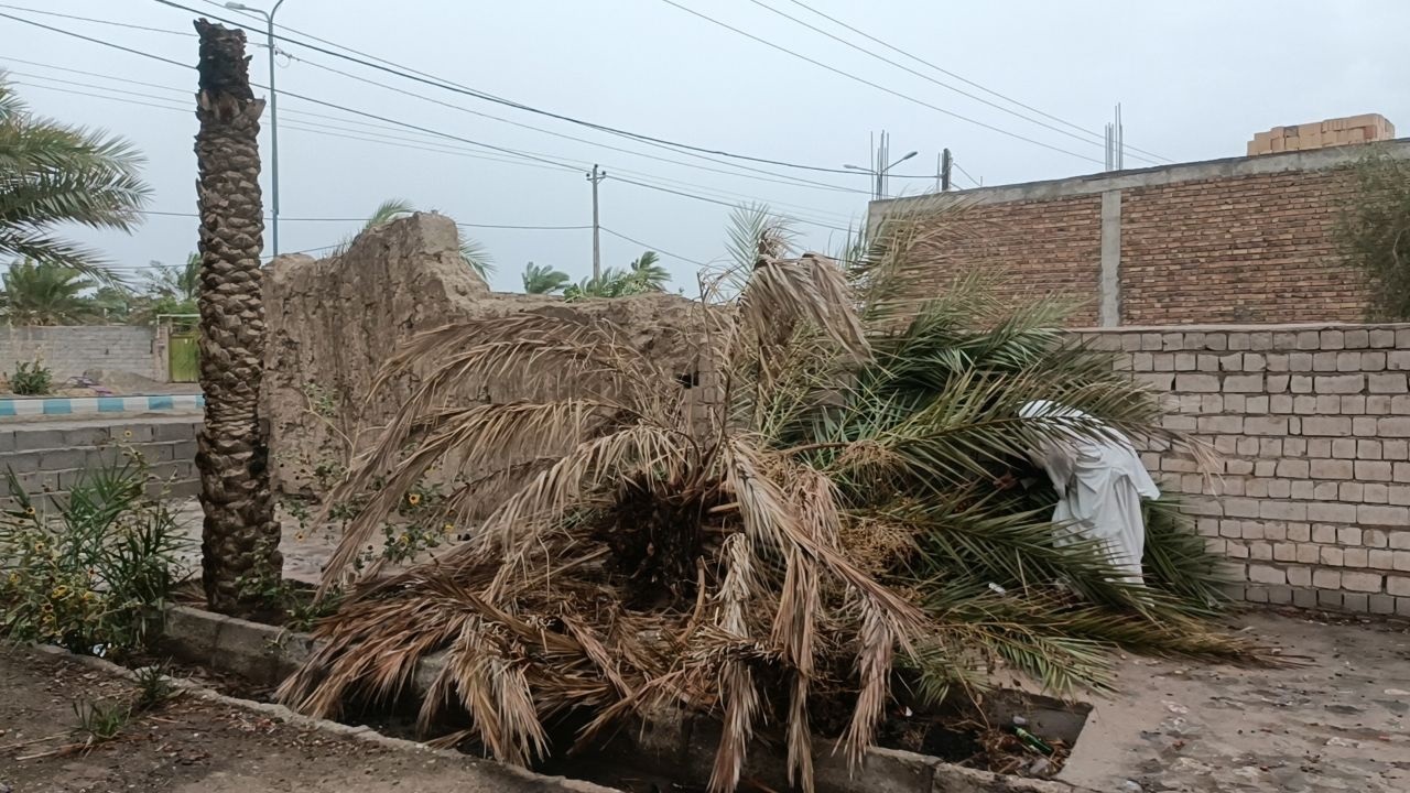 تصاویری از خسارت توفان شن در سیستان و بلوچستان