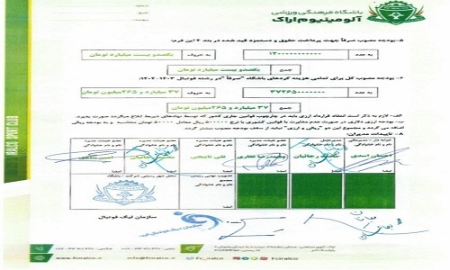 آلومینیوم با ۱۲۰ میلیارد بسته شد