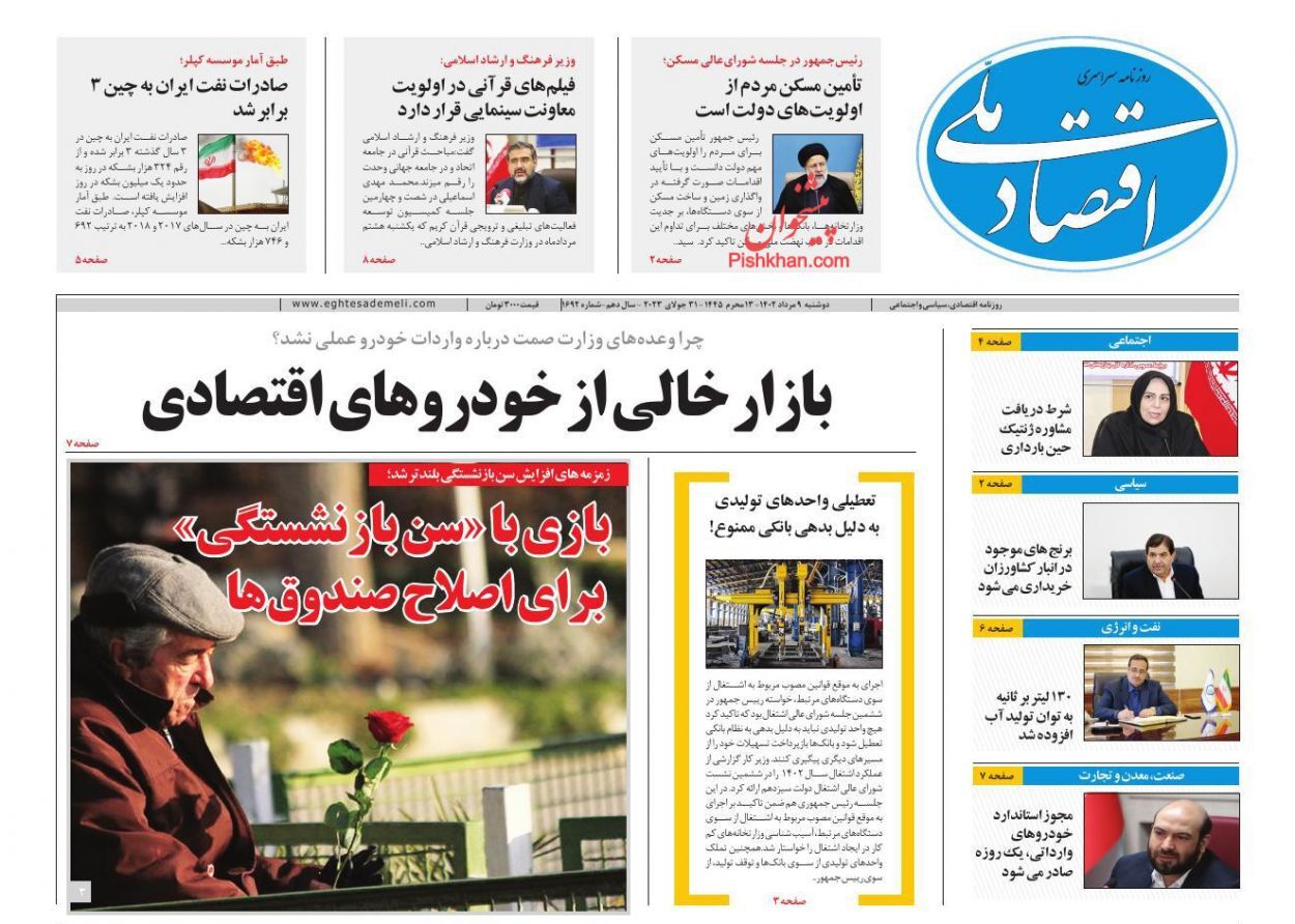 روزنامه اقتصاد ملی