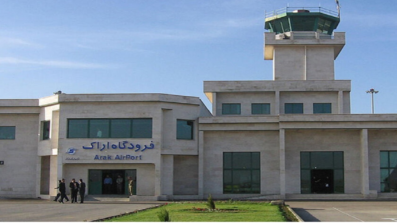خط پرواز نجف در فرودگاه اراک دایر شد