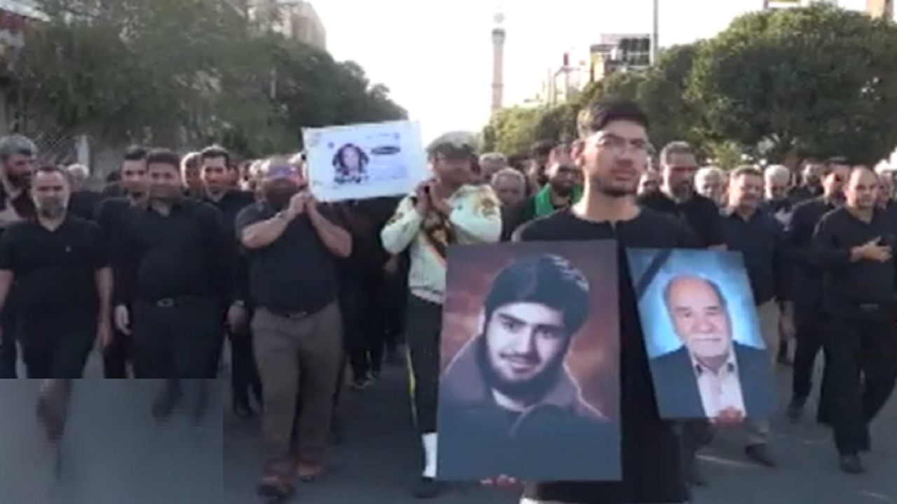 تشییع پیکر پدر شهید نجفیان در قم