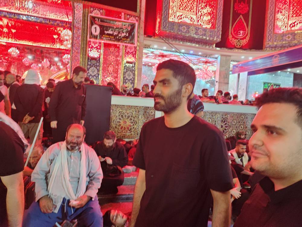 بازیکن سابق فوتبال تیم ملی در کربلای معلی