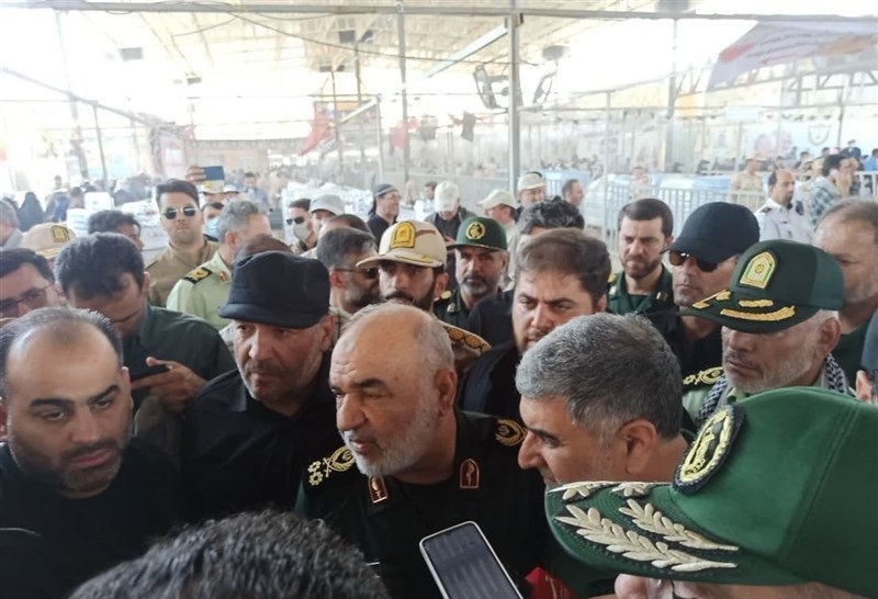 سردار سلامی در مهران سردار سلامی در مهران