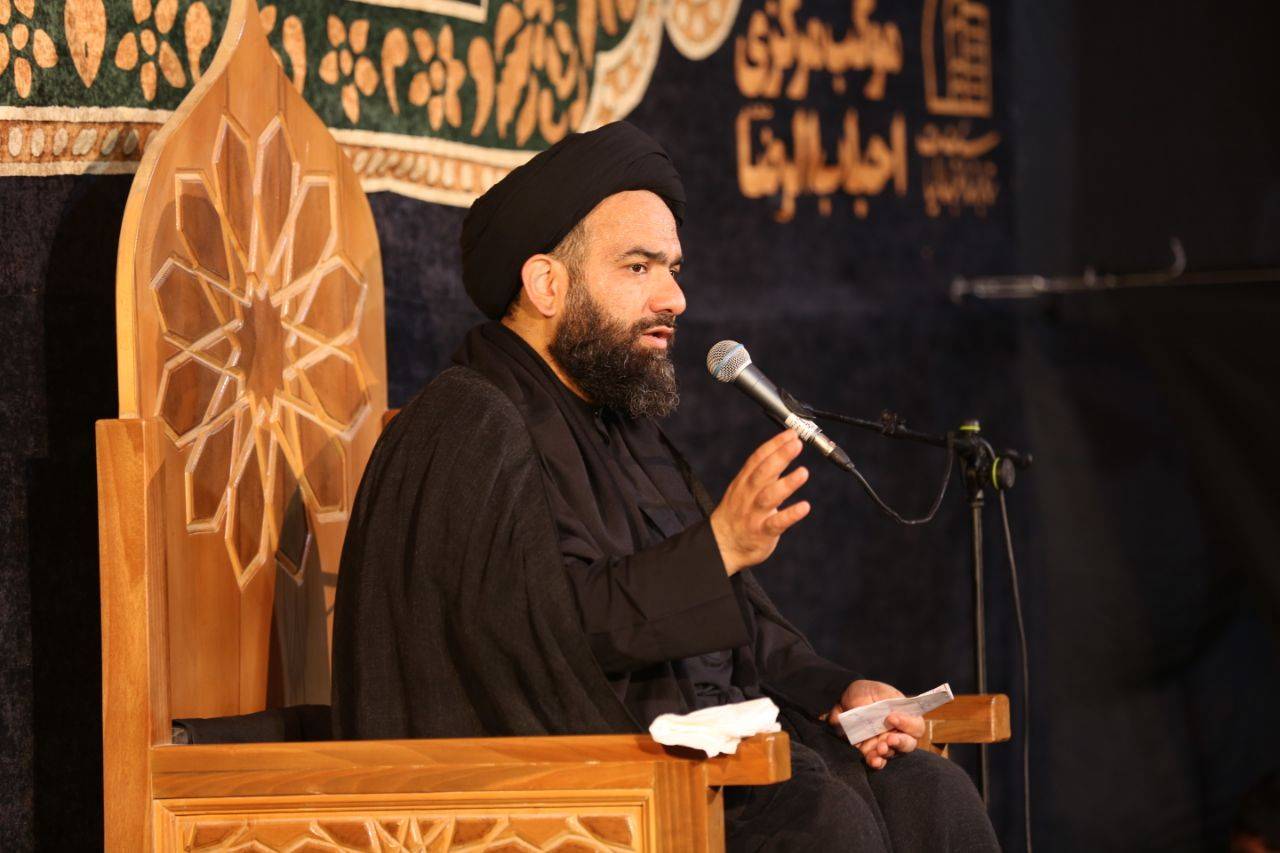 مراسم سوگواری اربعین سید و سالار شهیدان در صحن عقیله حرم امام حسین (ع)