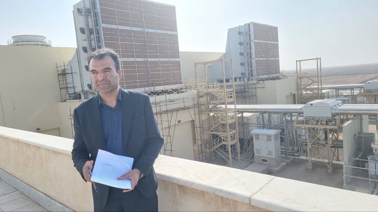 نقش مهم نیروگاه سیکل ترکیبی مهتاب کویر در پایداری شبکه برق جنوب کشور