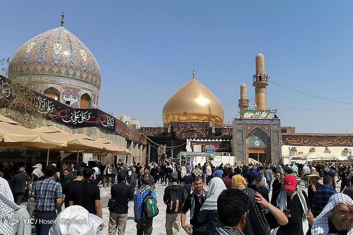 پیاده روی زائرین اربعین حسینی از طریق بغداد