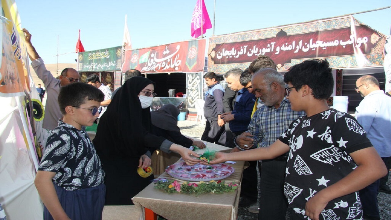 برپایی موکب مسیحیان ارامنه و آشوریان در پیرانشهر + فیلم