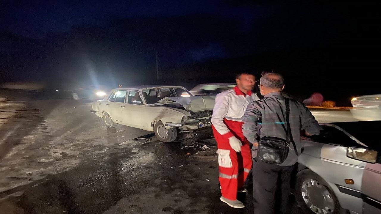 حادثه محور بازفت به مسجد سلیمان با سه مصدوم و فوتی
