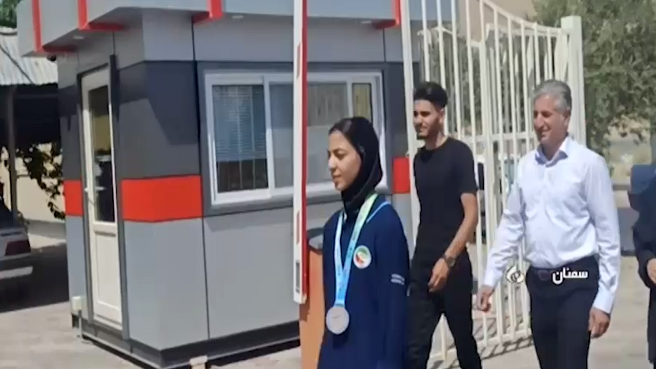استقبال از نائب قهرمان تکواندو جهان در سمنان