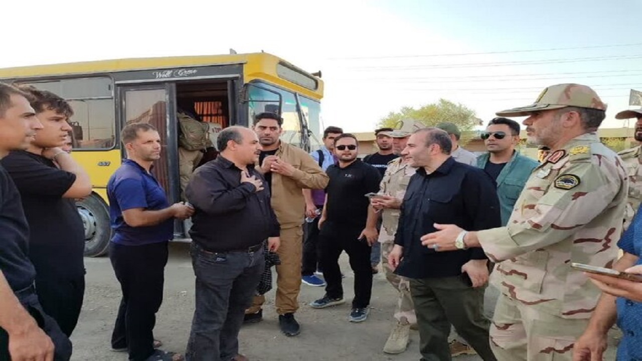 خدمات رسانی به زائران اربعین تا زمان بازگشت آخرین زائر از مرز خسروی