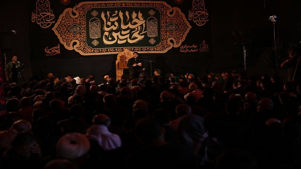 اجتماع پرشور عزاداران حسینی در موکب احباب الرضا (ع) + فیلم و تصاویر