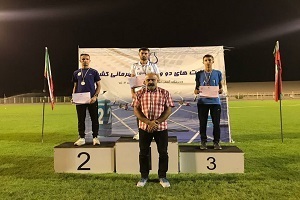 دونده همدانی نشان برنز مسابقات دو ومیدانی بزرگسالان کشور را کسب کرد