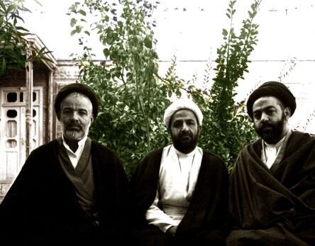 علی قدوسی در کنار فرزند آیت&zwnj;الله میلانی