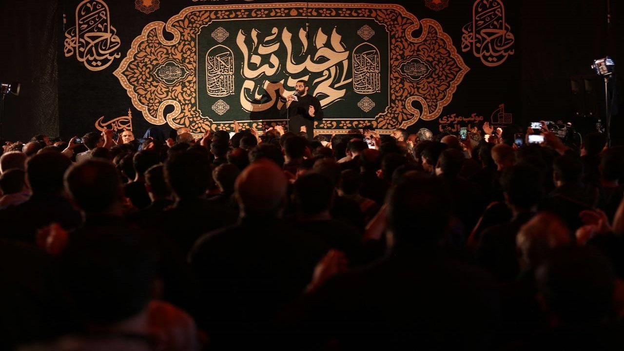 فیلم و تصاویری از مراسم عزاداری سیدالشهدا (ع) در صحن عقیله