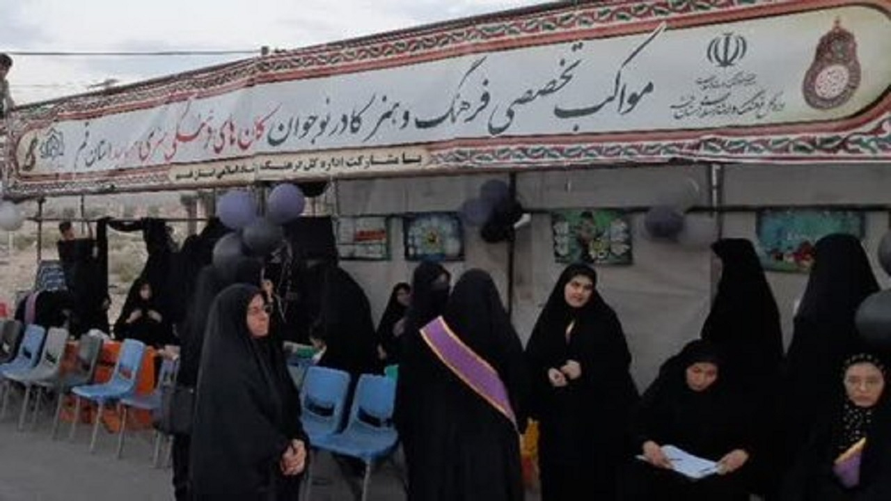 برپایی مواکب فرهنگ و هنر به همت نوجوانان کانون‌های مساجد قم