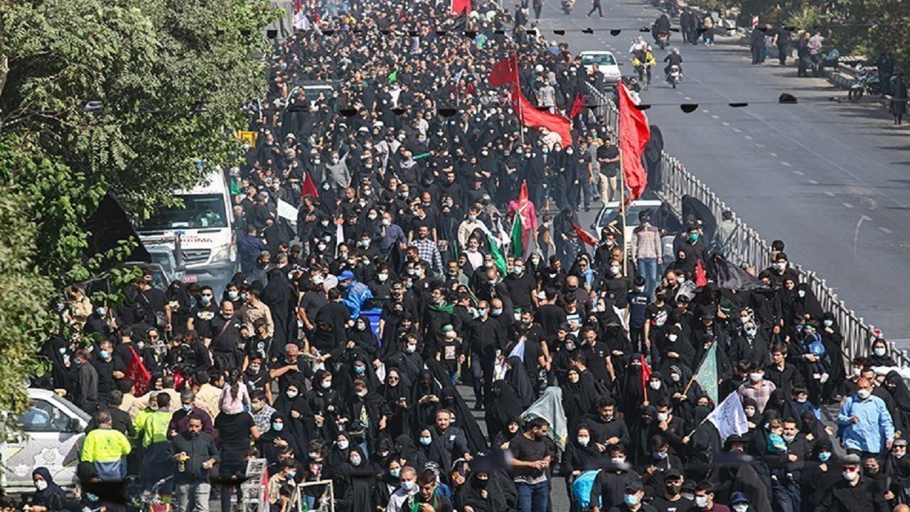 مراسم راهپیمایی جاماندگان اربعین تهران از لنز دوربین شهروند خبرنگار