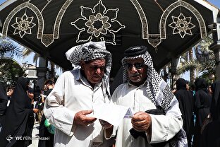 قرائت زیارت اربعین  در بین الحرمین