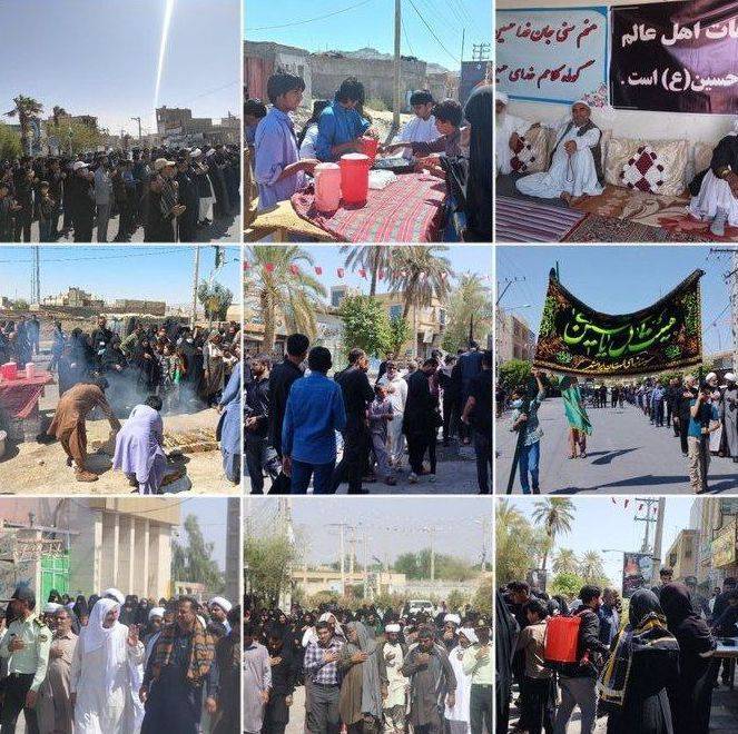 راهپیمایی جاماندگان اربعین در زاهدان برگزار شد+فیلم  و تصاویر
