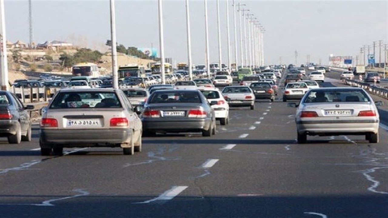 آخرین وضعیت تردد خودروهای در محورهای مواصلاتی استان قزوین