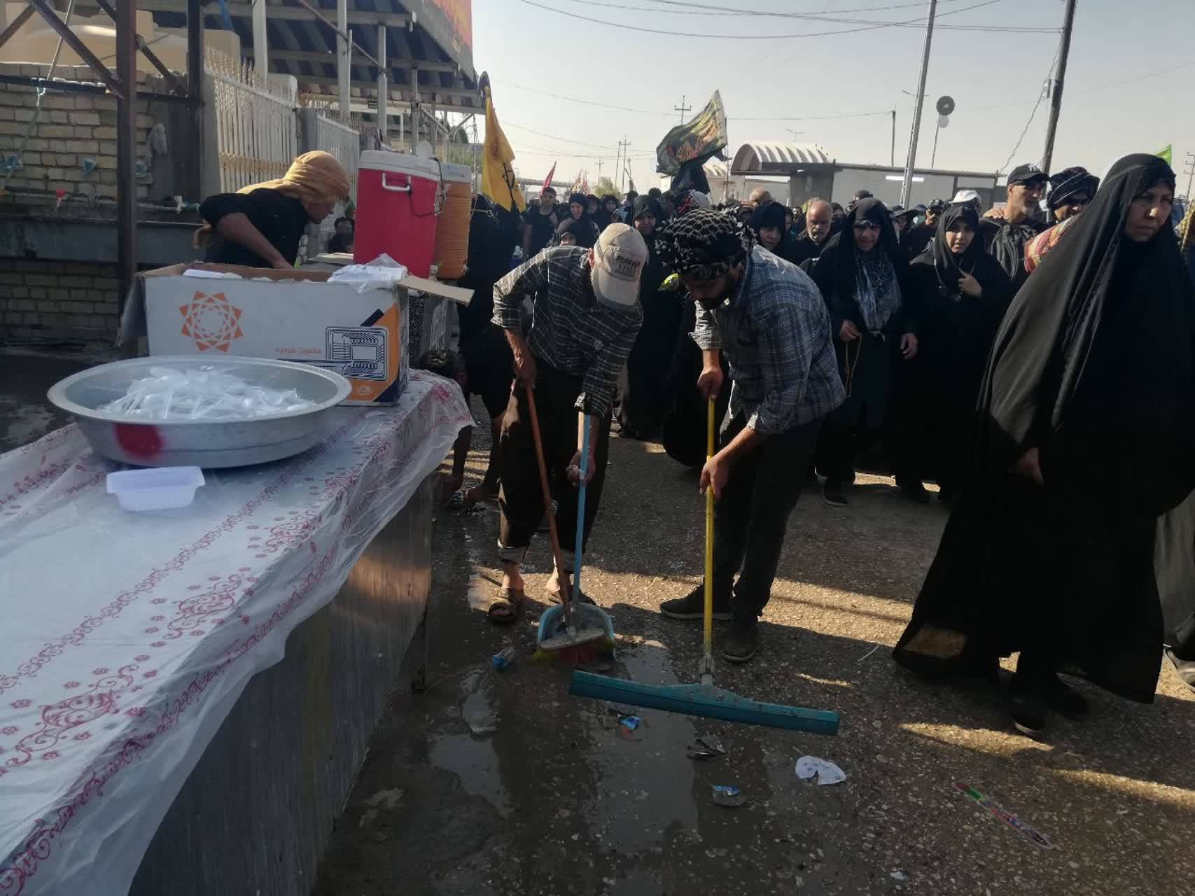 خدمات رسانی موکب داران به زائران اربعین