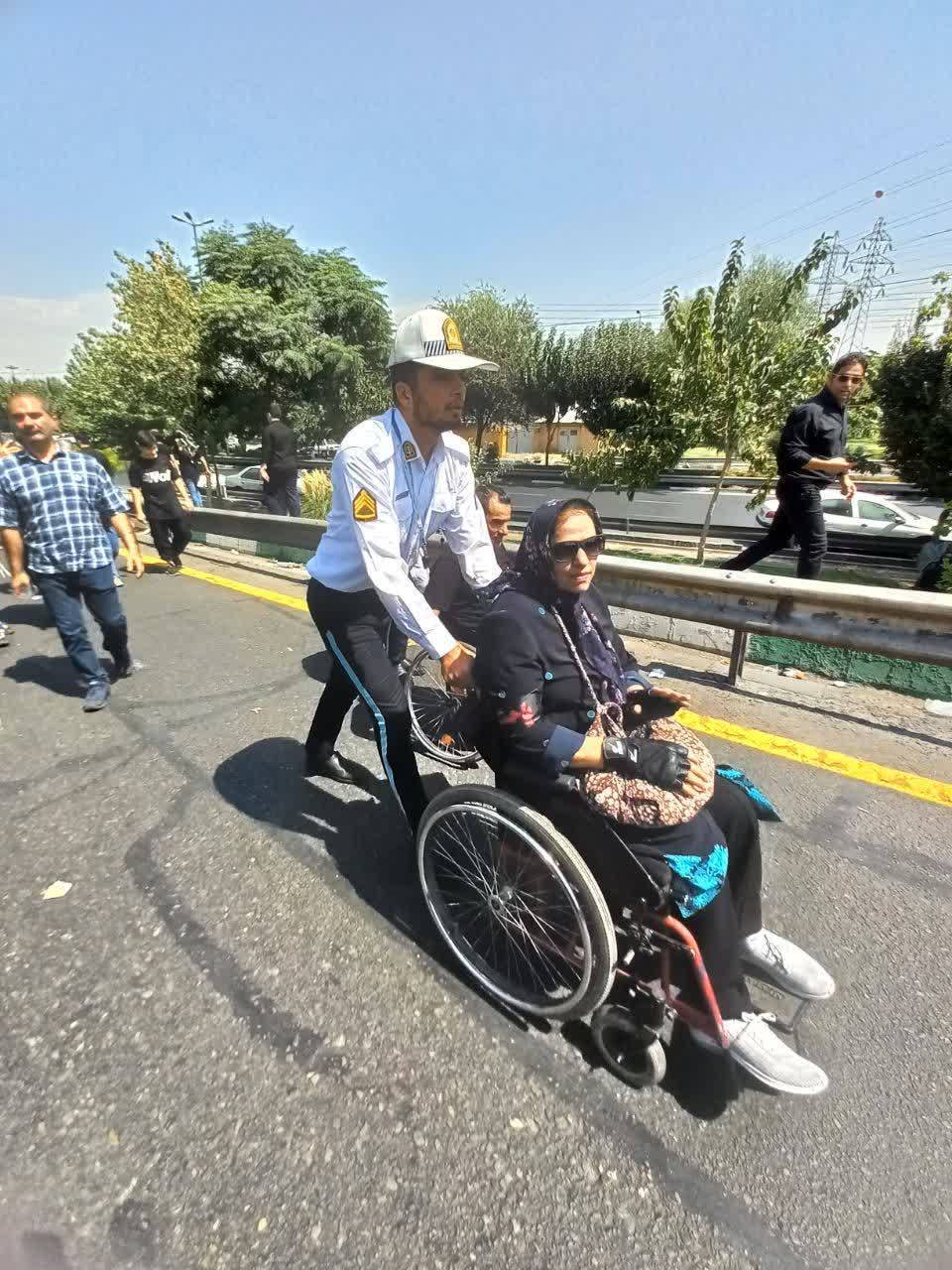 خدمتگزاری آتشنشانان جاماندگان اربعین