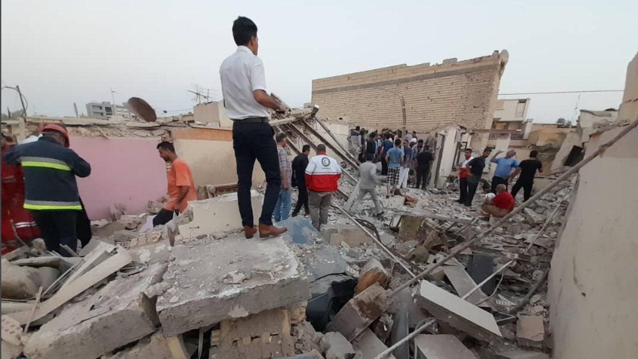 انفجار و ریزش یک منزل مسکونی در خرمشهر