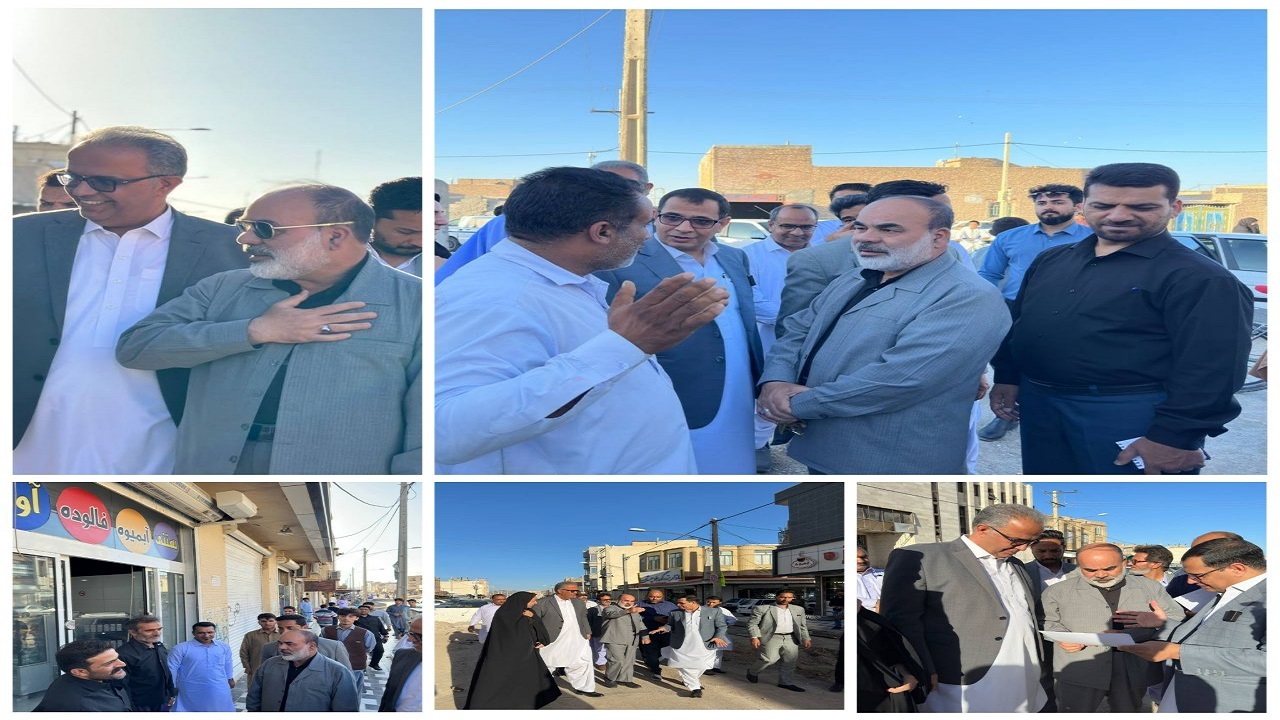 بازدید استاندار سیستان و بلوچستان از برخی پروژه‌های عمرانی شهر زاهدان