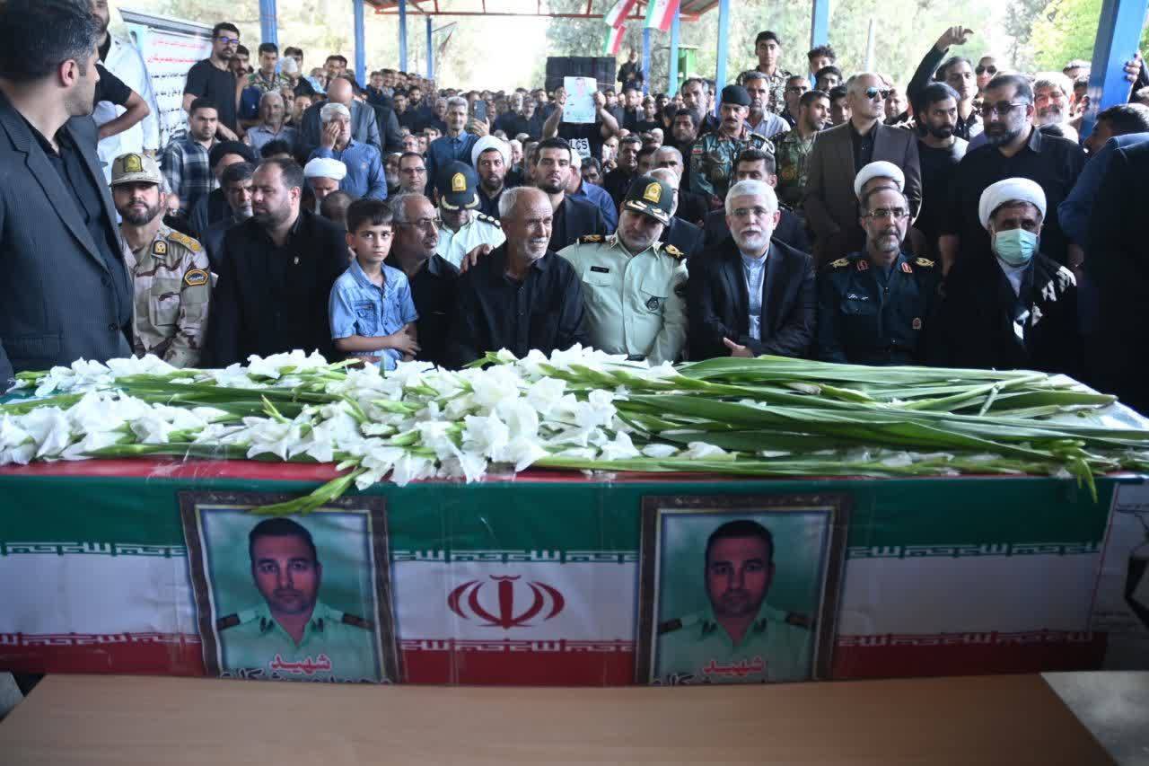 برگزاری مراسم تشییع پیکر شهید گلستانی حادثه تروریستی تفتان در کلاله