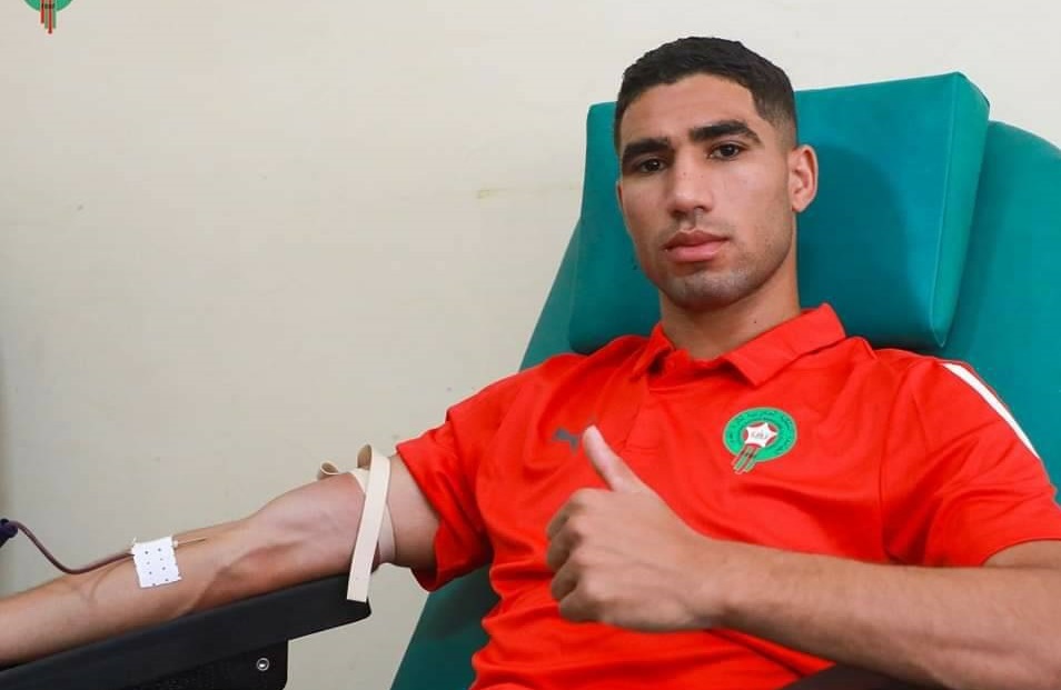 کمک بازیکنان مراکش به مجروحان زلزله