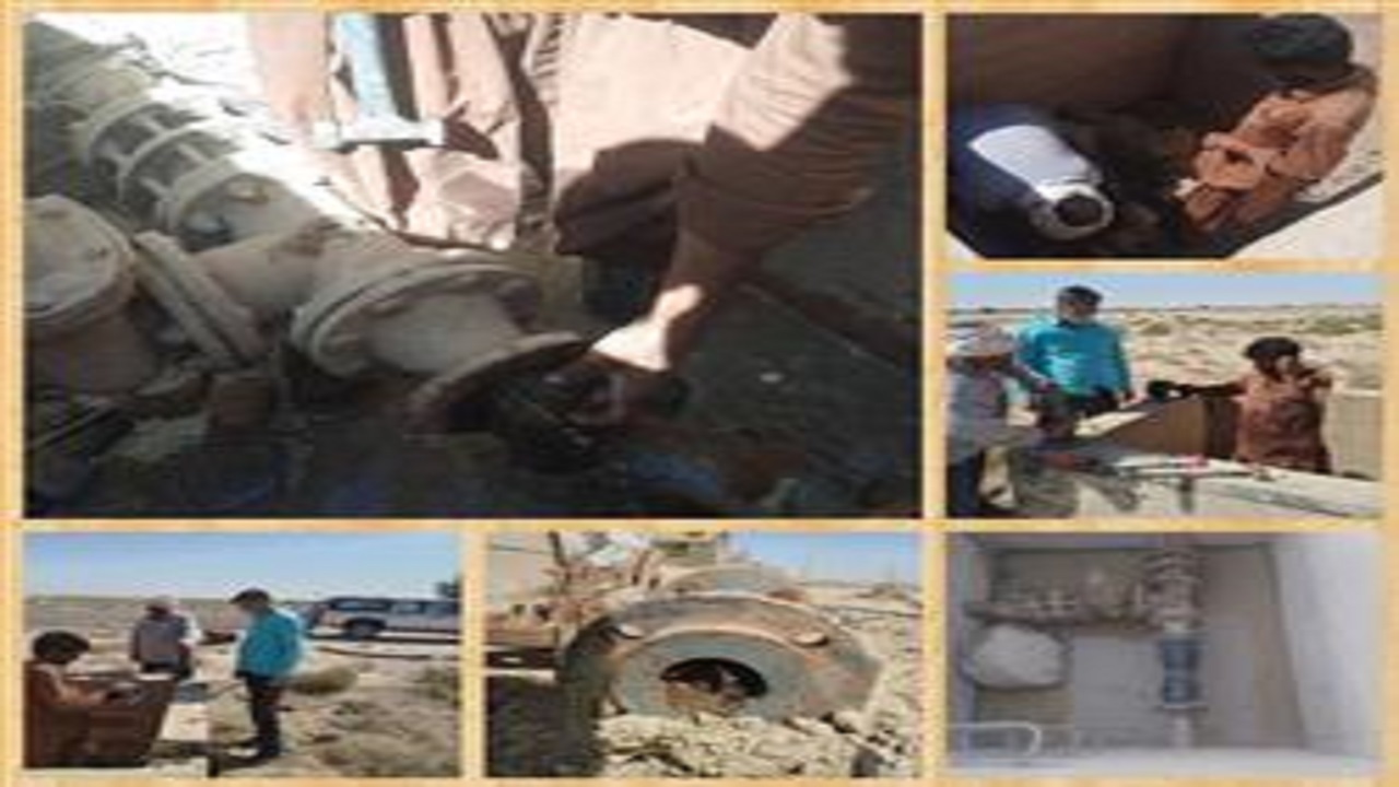 ریشه درختان باعث قطعی آب روستای حسن پیری از توابع شهرستان زهک شد