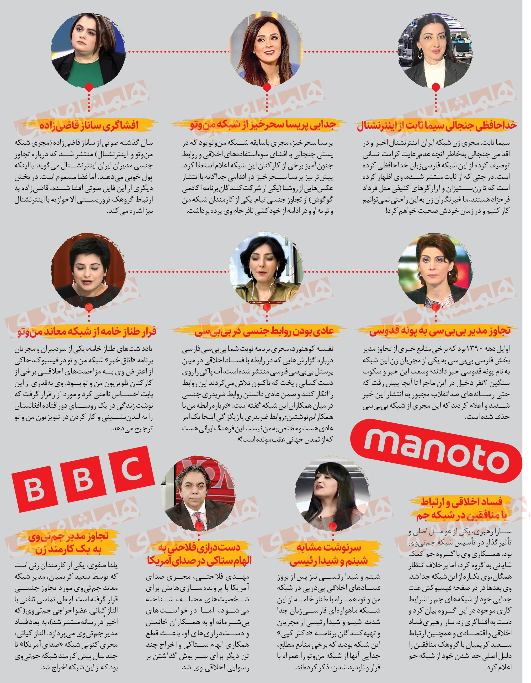 رسوایی جنسی شبکه های معاند