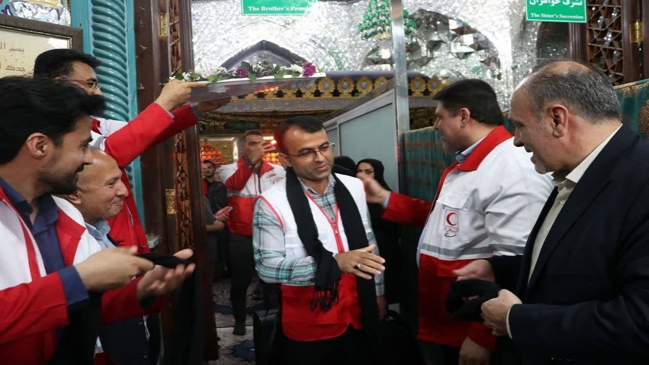 اعزام تیم ۶۴ نفره درمانی امدادی گلستان به طریق الحسین کشور عراق