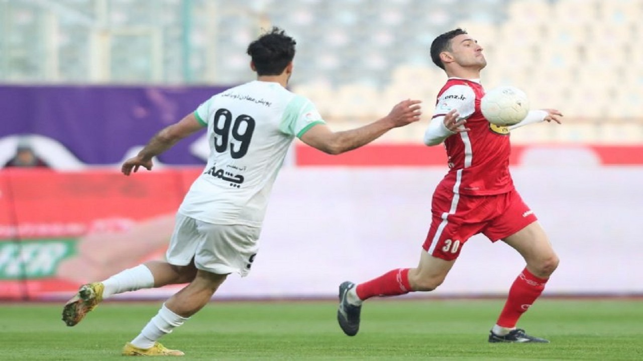 پرسپولیس ۱- ذوب آهن ۱/ فرار پرسپولیس از شکست مقابل ذوب آهن