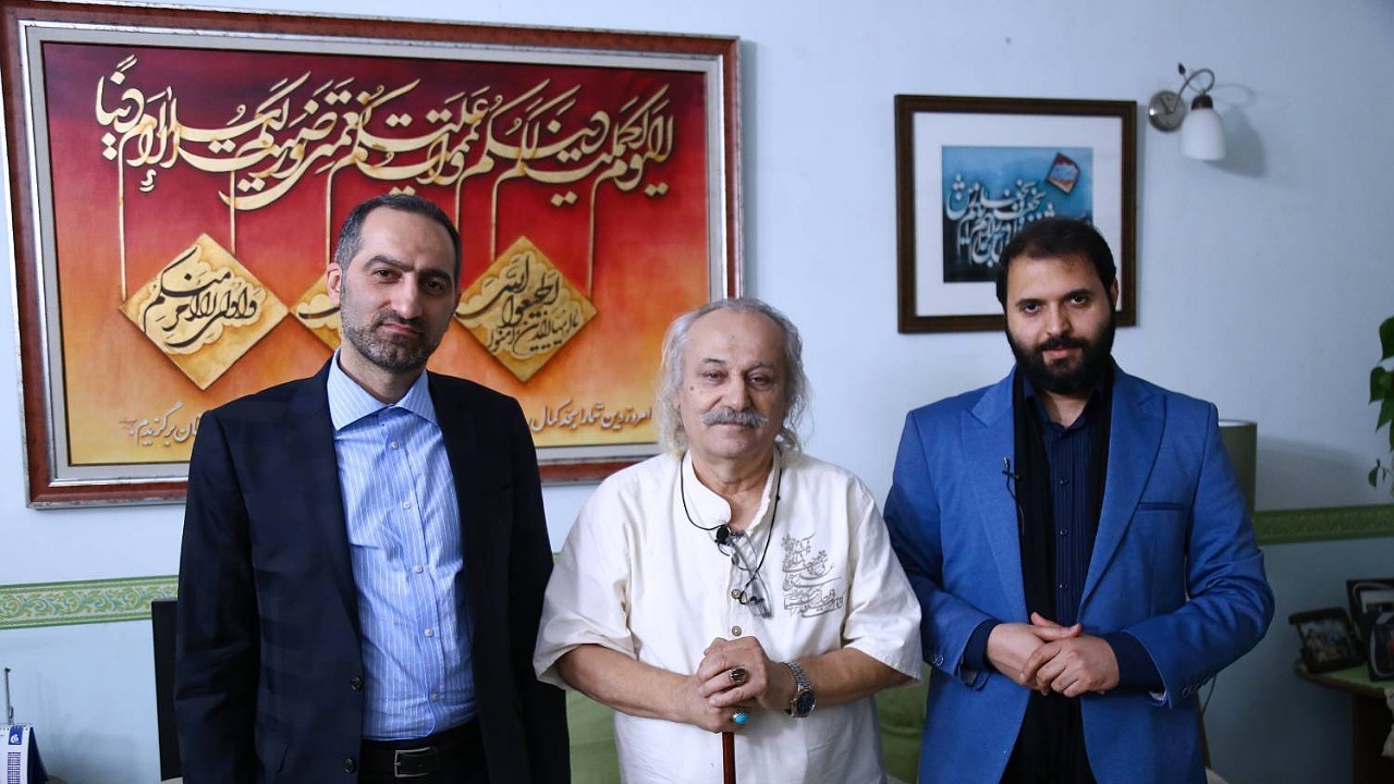 دیدار مدیرکل هنر‌های تجسمی با یک خوشنویس پیشکسوت