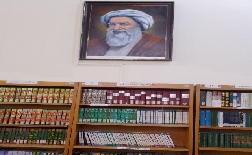 نقاشی چهره مبارک شیخ طبرسی