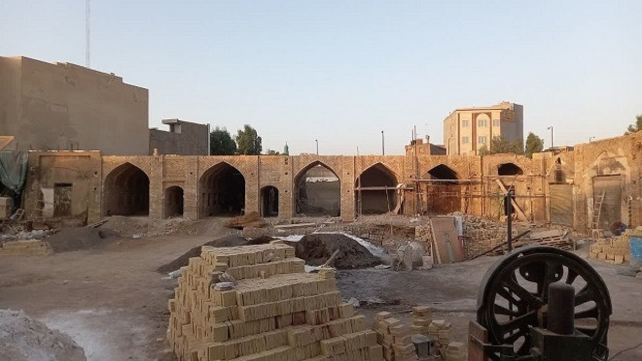 آغاز مرمت کاروانسرای تاریخی ملاحسین قم
