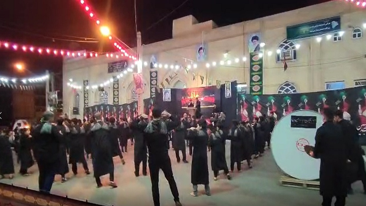 مراسم عزاداری شب ۲۸ صفر در شوشتر + فیلم