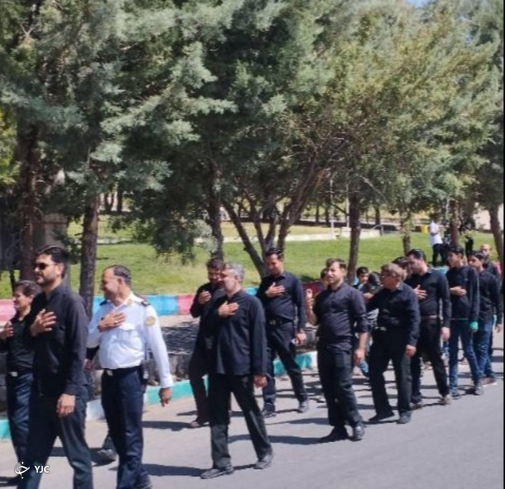 عزاداری نیرو&zwnj;های انتظامی کوهبنان در سوگ پیامبر خاتم (ص) و سبط اکبر (ع)