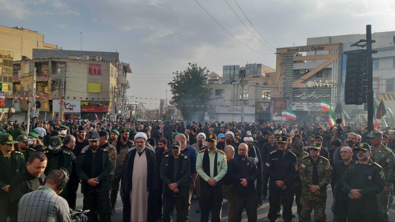 مراسم عزاداری نیروهای مسلح البرز در منطقه رجایی شهر