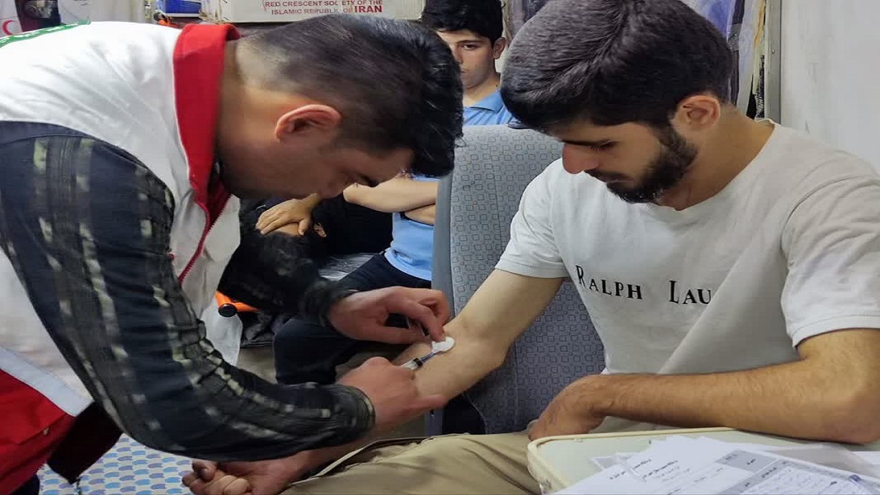 خدمت رسانی هلال احمر قم در طرح «همسفران خورشید ۸»