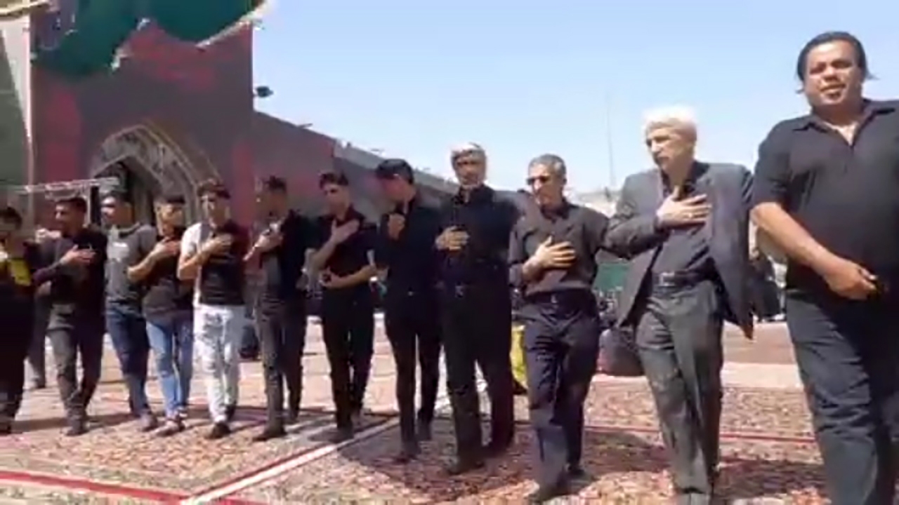 حلقه عزاداران در حرم امام رضا (ع) + فیلم