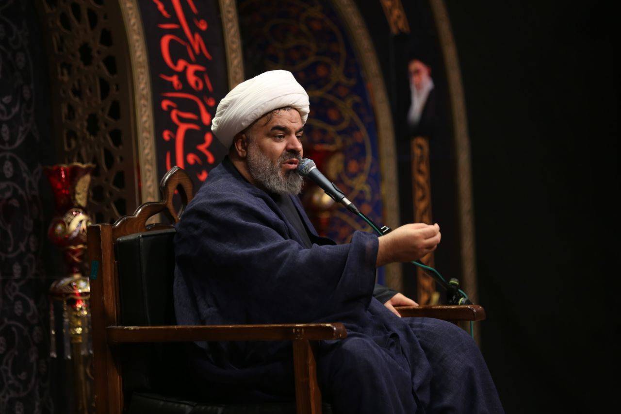 مزاسم سخنرانی شیخ مصطفی کرمی در فاطمیه بزرگ تهران
