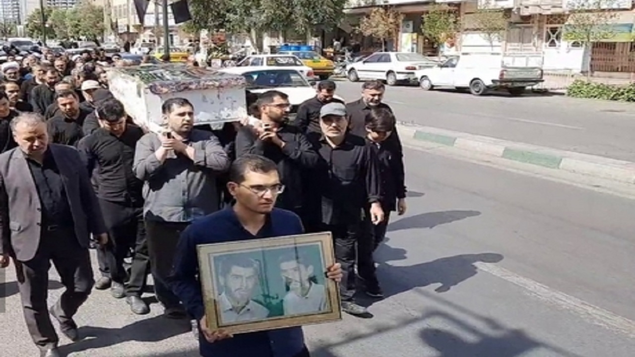 تشییع و خاکسپاری پیکر یک مادر شهید در قم