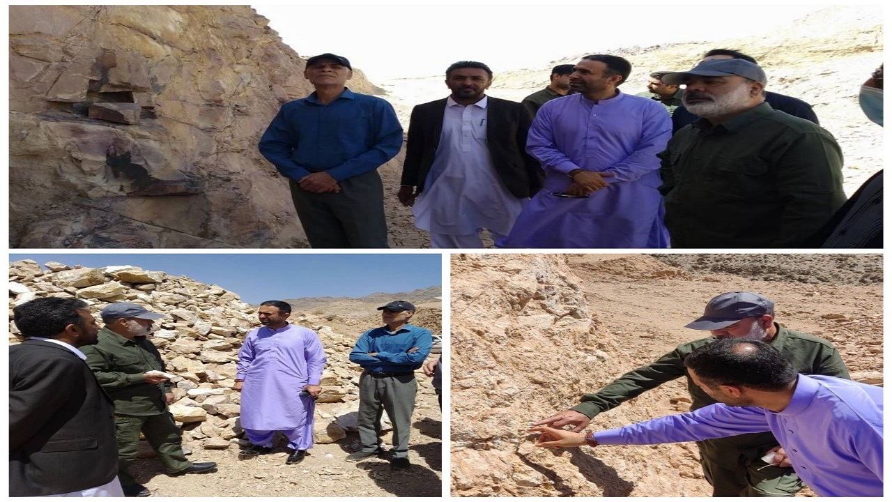 بازدید استاندار سیستان و بلوچستان از معادن منطقه سفید سنگ زاهدان