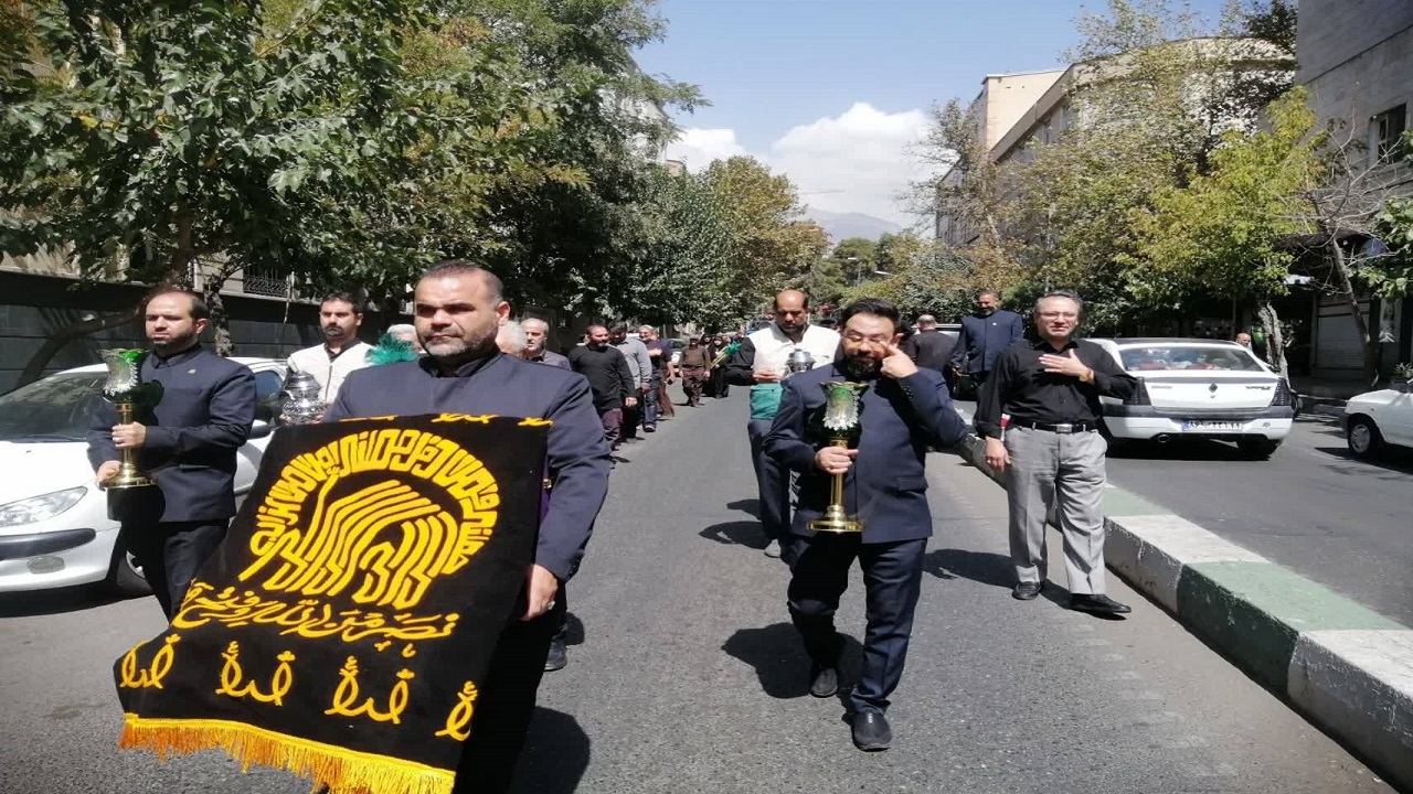 مراسم عزاداری مسجد قبا تهران در سالروز شهادت امام رضا (ع) + فیلم و تصاویر