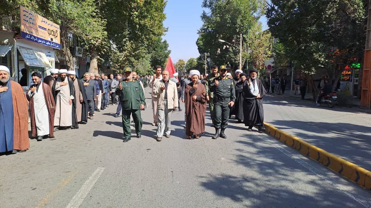 عزاداری حوزه مقاومت بسیج شهید حبشی خوی در روز شهادت امام رضا (ع)
