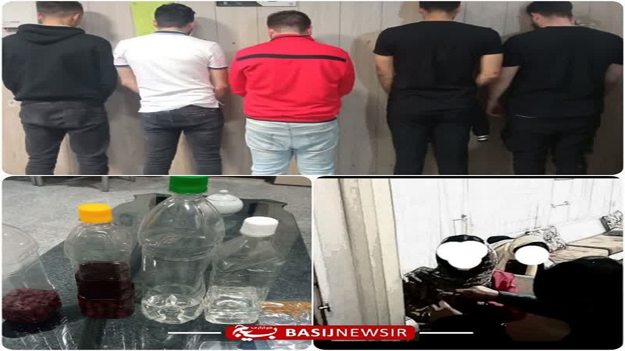 دستگیری تیم پارتی مختلط شبانه در شهرستان کهک قم