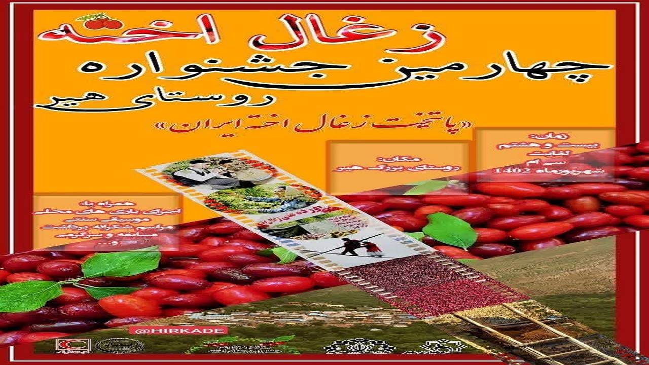 جشنواره زغال اخته برگزار می‌شود