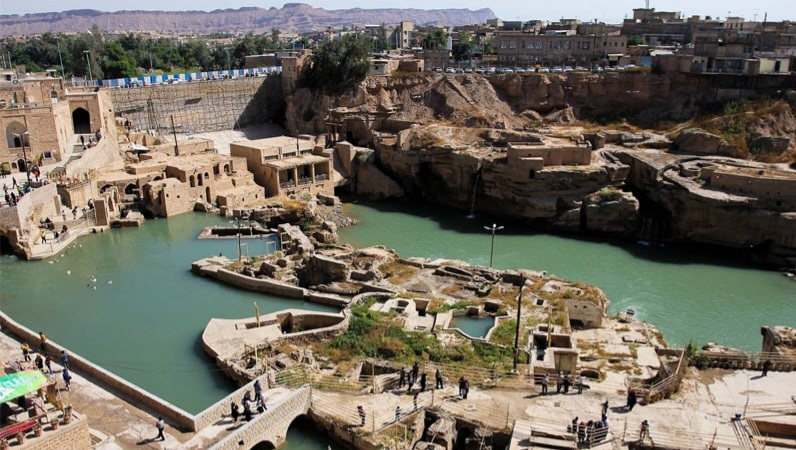 توقف ساخت‌وساز غیرمجاز در عرصه سازه‌های آبی‌تاریخی شوشتر